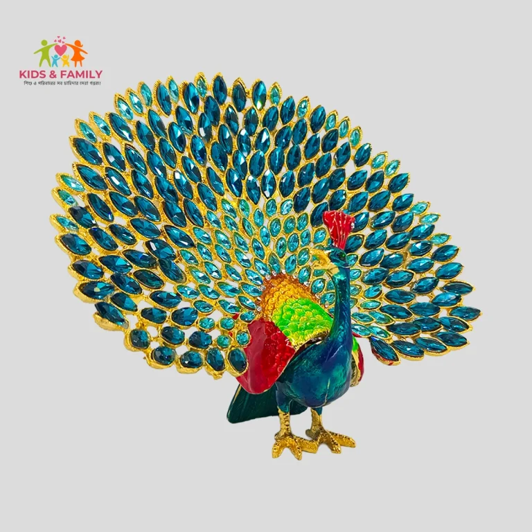 ময়ূর শোপিস, হোম ডেকোর, ক্রিস্টাল ডেকোর, শোকেস আইটেম