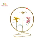 home decor Bangladesh, metal flower showpiece, golden table decor, modern home decoration item, flower ring showpiece, living room decoration BD, office table decor item, premium home decor gift, luxury showpiece Bangladesh, decorative metal flower stand, elegant home decor item, showpiece for drawing room, gift item for home
