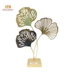 metal leaf showpiece Bangladesh, luxury home decor BD, gold black decor item, modern table decor Bangladesh, decorative metal leaf art, premium living room decor BD, office desk decoration item, elegant home decoration Bangladesh, gold finish showpiece, modern luxury decor piece, stylish table decoration BD, metal art decor Bangladesh