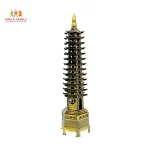 Chinese pagoda showpiece Bangladesh, pagoda tower decor BD, oriental home decor Bangladesh, antique showpiece BD, Chinese decorative tower BD, luxury table decor Bangladesh, office desk showpiece BD, Asian decor item Bangladesh, classic home decor BD, gift showpiece BD