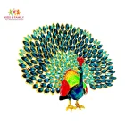Peacock showpiece Bangladesh, crystal peacock decor BD, luxury home decor Bangladesh, royal showpiece BD, crystal decorative item Bangladesh, wedding gift decor BD, premium table decor BD, showcase decoration BD, golden peacock showpiece BD, luxury gift item Bangladesh