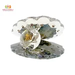 Allah crystal showpiece Bangladesh, Islamic crystal decor BD, Islamic gift item Bangladesh, Eid gift decor BD, Ramadan decoration Bangladesh, Allah calligraphy showpiece BD, luxury Islamic home decor Bangladesh, crystal Islamic table decor BD