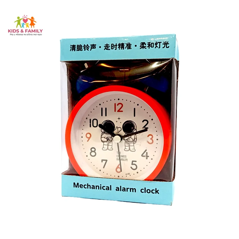 kids mechanical alarm clock Bangladesh, astronaut alarm clock BD, twin bell kids clock Bangladesh, children table clock BD, school kids alarm clock Bangladesh, cute alarm clock BD, kids bedroom clock Bangladesh