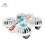 4-Propeller Aircraft Toy – Rolling Plane Car for Kids