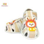 Baby Soft Breathable Summer Sandals with Cute Cartoon – Cream